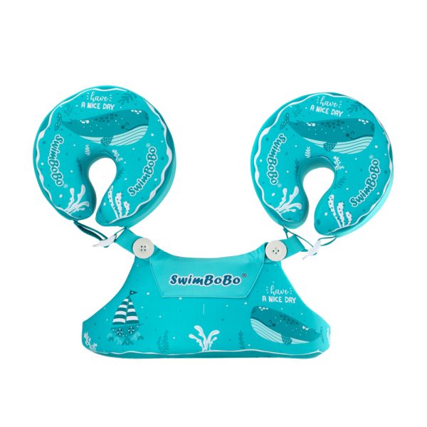 Centura de inot intr-o singura piesa pentru copii, negonflabila, cu maneci, 2-6 ani, bebeLOGIC™