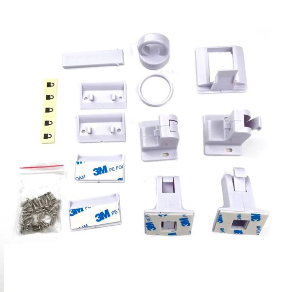 Set 4 incuietori magnetice sertare si usi pentru bebelusi si copii, invizibile, instalare usoara, bebeLOGIC™